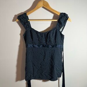 Hollister Satin tie babydoll top